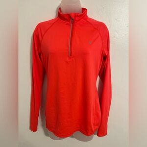Coral Color - Quarter-Zip Pullover